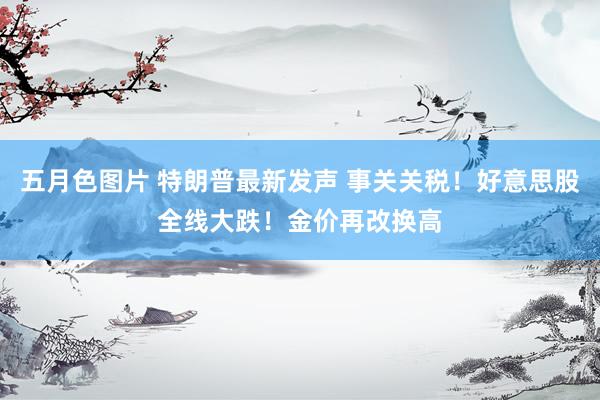 五月色图片 特朗普最新发声 事关关税！好意思股全线大跌！金价再改换高